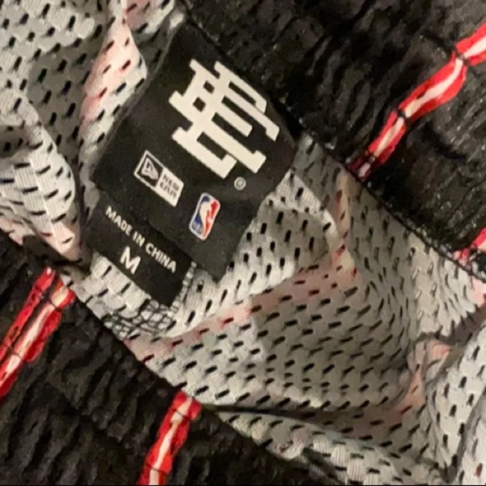 Eric Emanuel Black and Red Athletic Shorts